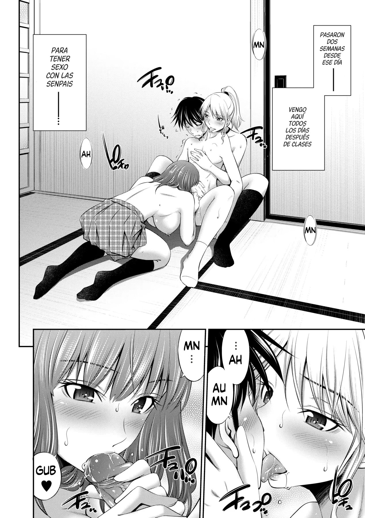 Senpai-tachi to no Gakuen Seikatsu chap.2| Mi vida escolar con las senpais cap.2 page 2 full