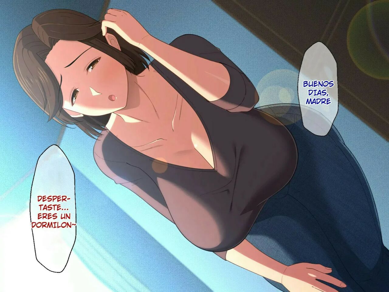 Fuwafuwa Bakunyuu Okaa-san no Ureta Karada o Haramasetai | Quiero Impregnar el Cuerpo Maduro de mi Madre de Grandes Pechos page 6 full