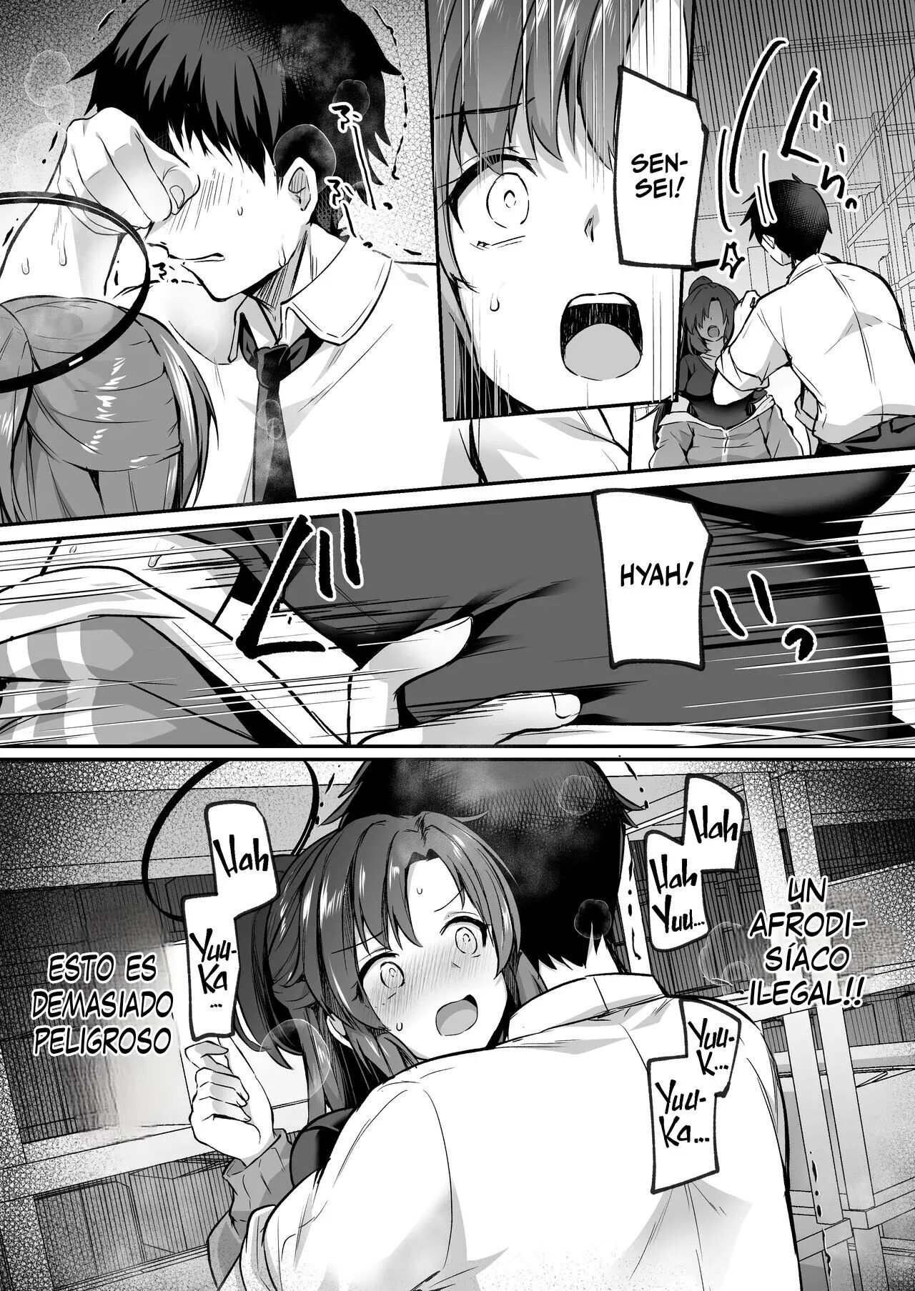 Bousou shita Sensei ni Oshitao Sarete SEX Suru Hon | Calmando el Deseo de Sensei con Sexo page 7 full