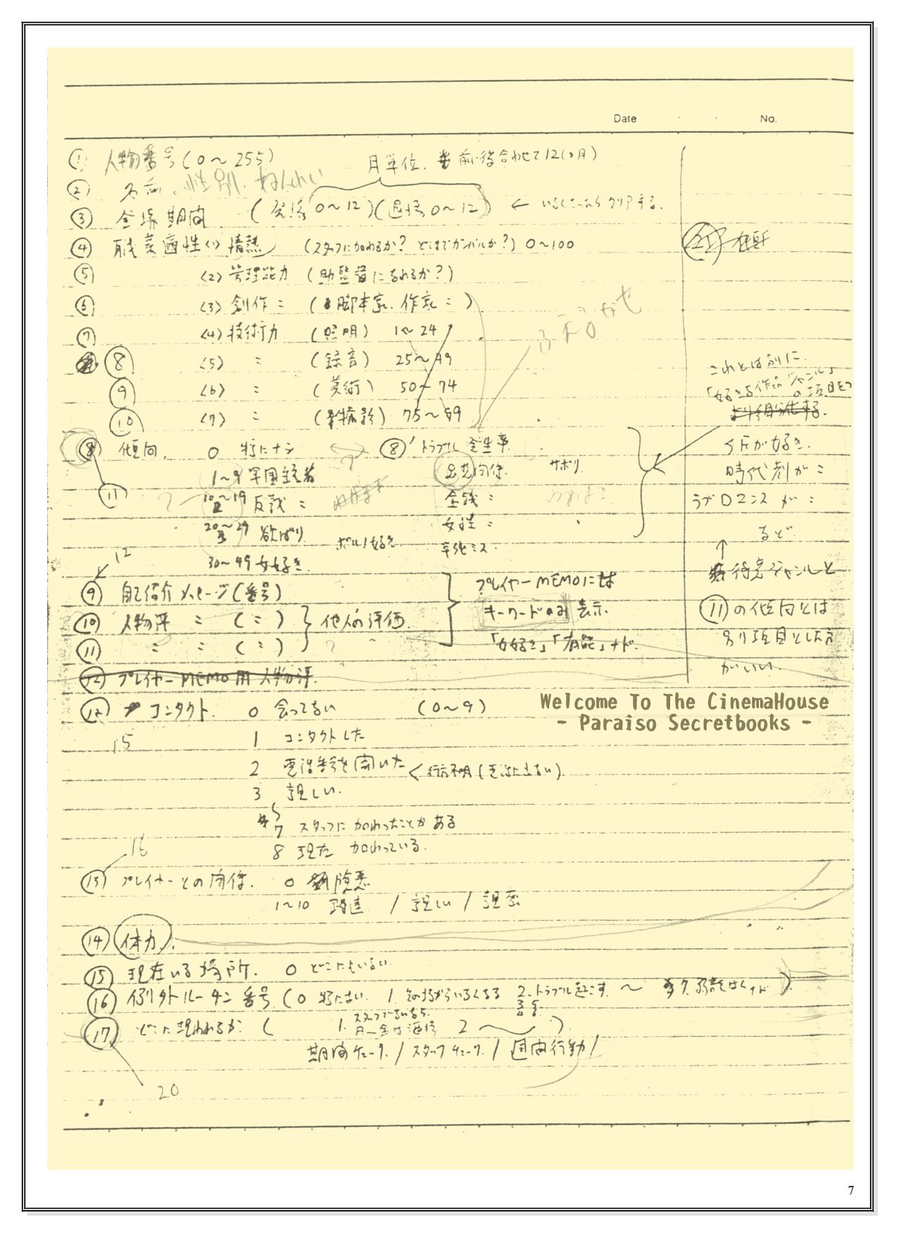Welcome to Cinema House Unpublished Materials Collection page 8 full