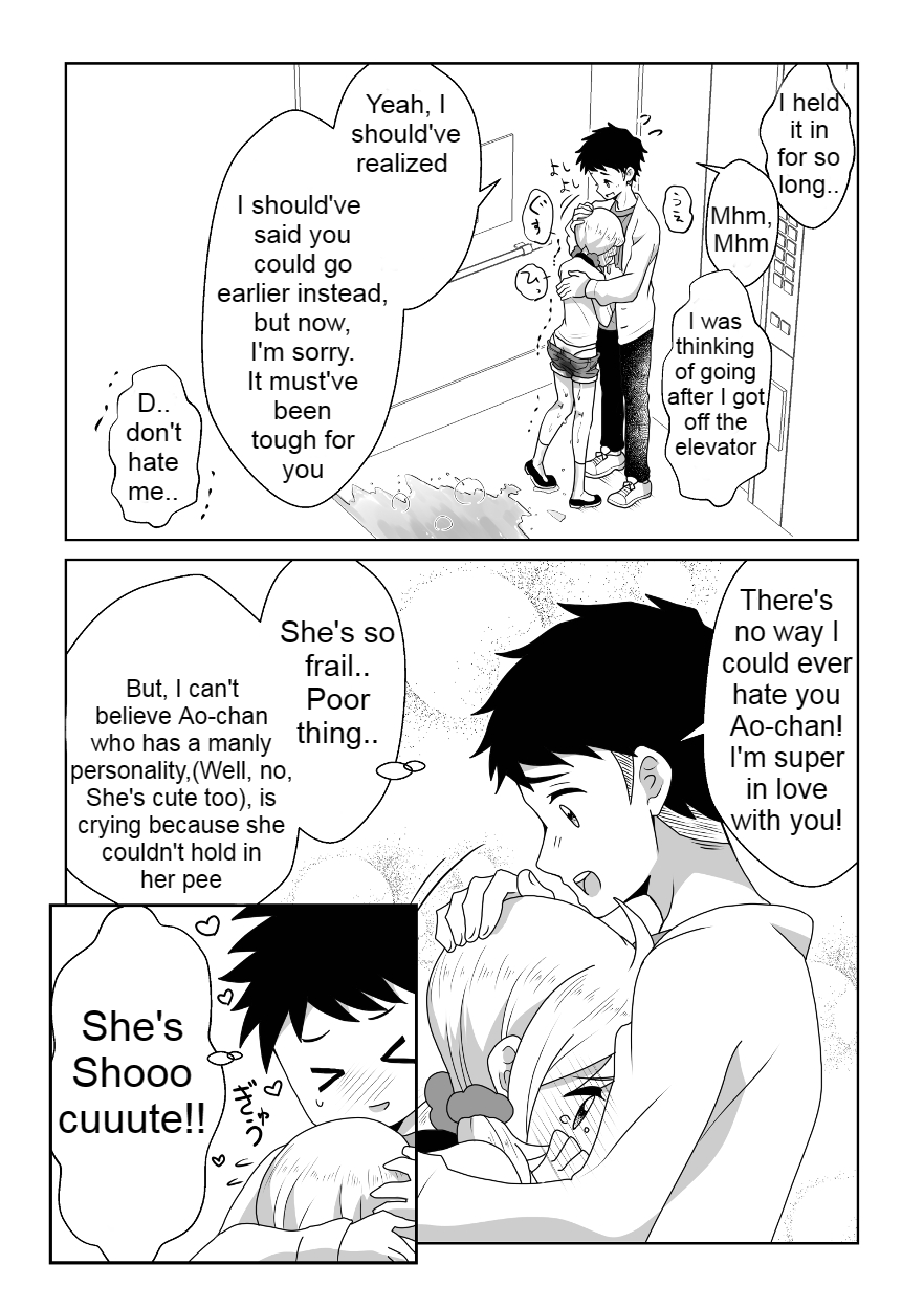 Otoile Gaman Dekinakute Naiteru Ao-chan mo Kawaii yo!! | Crying Because She Can't Stand the Toilet. Ao-chan is Very Cute. page 10 full