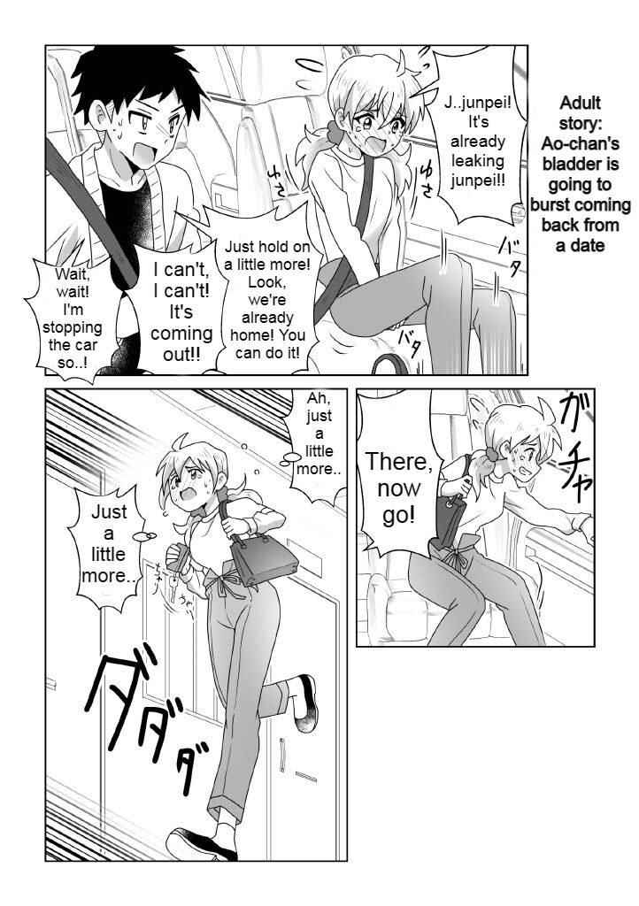 Otoile Gaman Dekinakute Naiteru Ao-chan mo Kawaii yo!! | Crying Because She Can't Stand the Toilet. Ao-chan is Very Cute. page 2 full