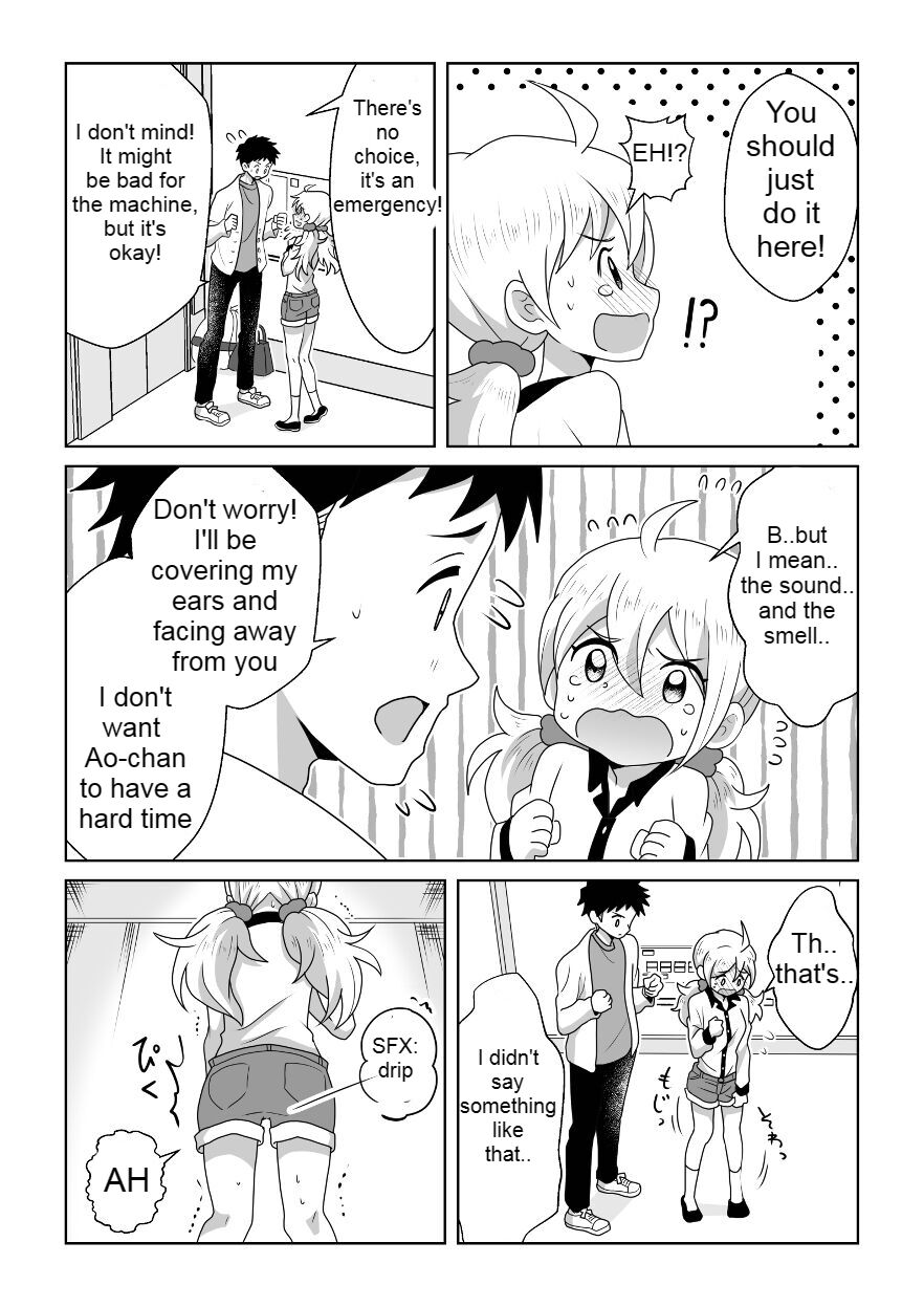 Otoile Gaman Dekinakute Naiteru Ao-chan mo Kawaii yo!! | Crying Because She Can't Stand the Toilet. Ao-chan is Very Cute. page 6 full