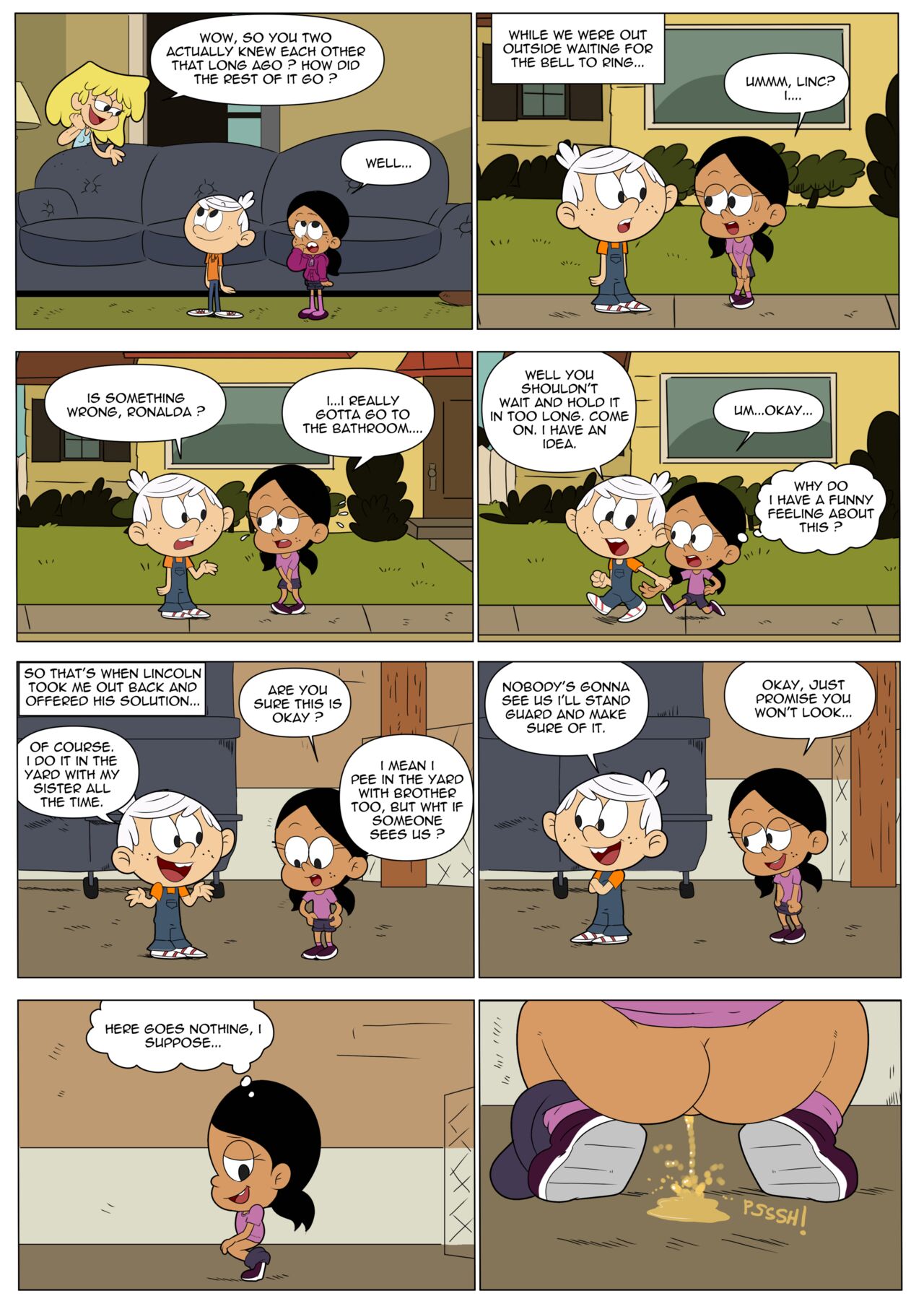 The Loud House Pee Comic page 2 full