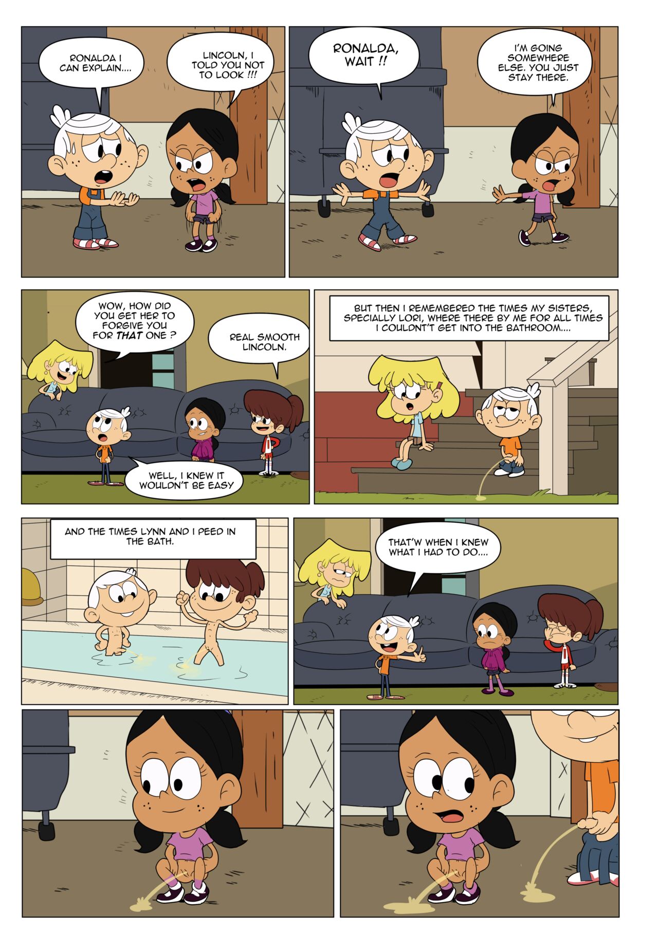 The Loud House Pee Comic page 4 full