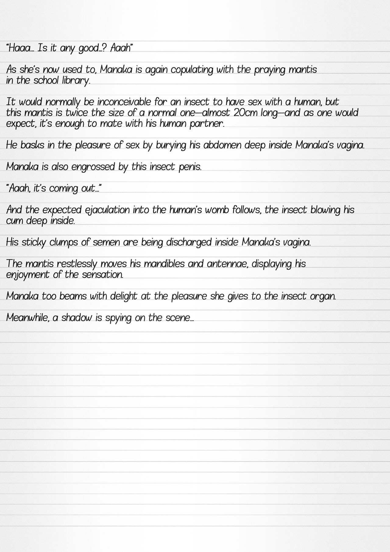 Misuke's Short Stories 16 - Manaka &amp; Mantifly page 2 full