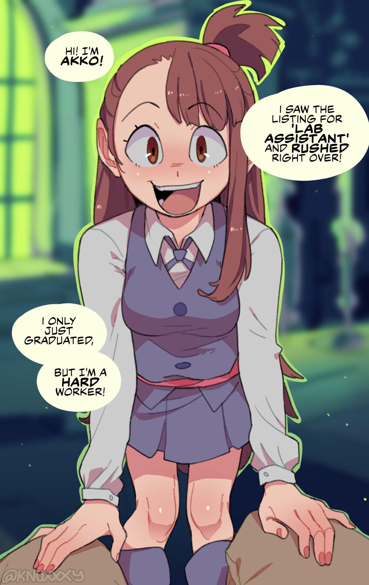 Akko's New Job page 1 full