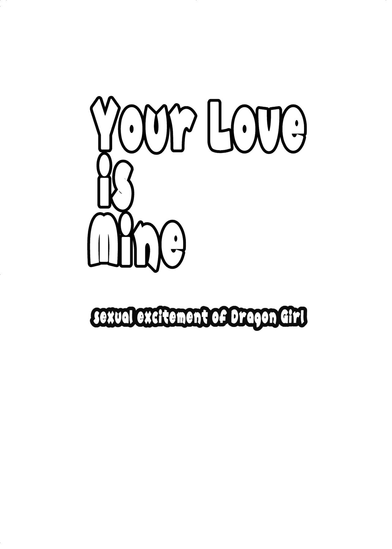 Your Love is Mine - sexual excitement of Dragon Girl page 3 full