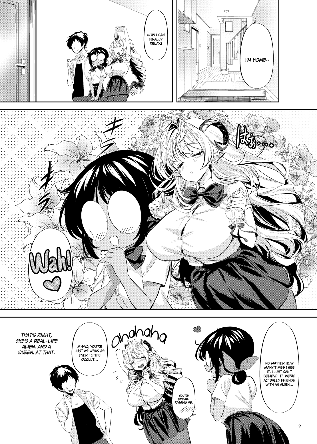 Sannin Dousei na Noni Bakunyuu Osananajimi to Futaridake de Himitsu Sex | Having Sex Alone With My Childhood Friend Despite The Three of Us Living Together page 3 full