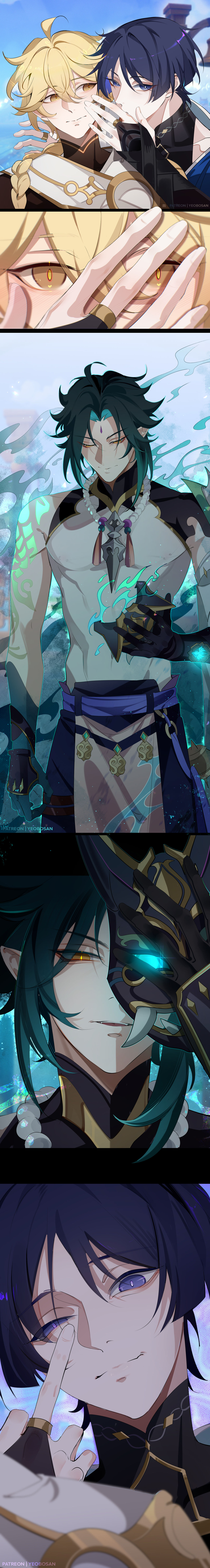 Aether &amp; Xiao &amp; Wanderer page 4 full