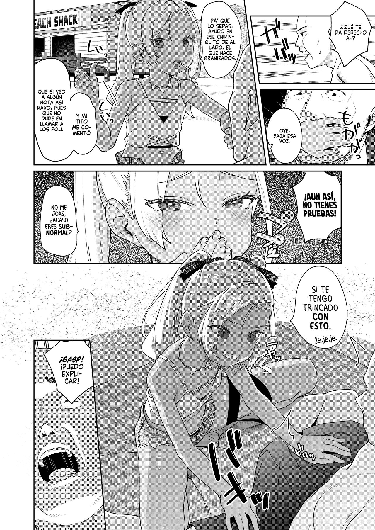Musume no Tomodachi no Mesugaki ni Okasaremashita 4 | Fui Violado por una Mocosa que es Amiga de mi Hija 4 page 5 full