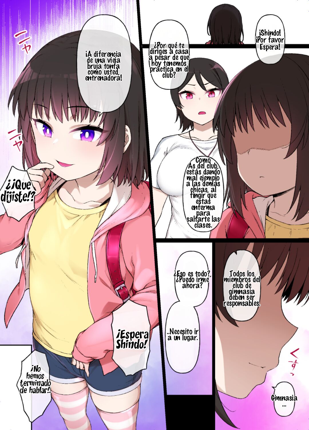 Taisou Shoujo ga Chuunen Kyoushi Daisuki Maso Mesu Bitch ni Naru | La Gimnasta que Ama a su Instructor de Mediana Edad, se Convierte en una Puta Masoquista page 9 full