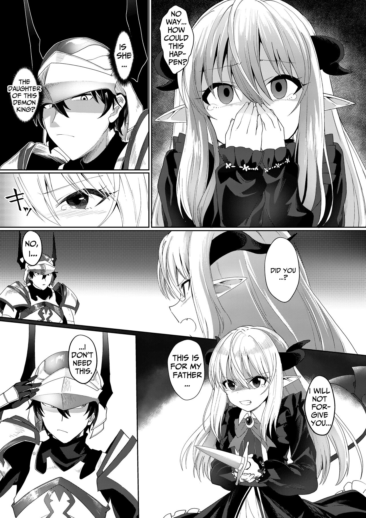 Yuusha no Dorei Inmon ga Maou no Musume o Youshanaku Osou! | The Hero's Servitude Crest Mercilessly Assails The Demon Lord's Daughter! page 5 full