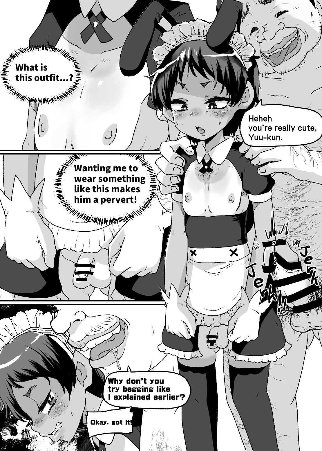 Mesu Ochi Kansatsu Nikki -Mushoku Oji-san no Onaho Yome ni Sarete Shimatta Otokonoko no Matsuro...- | Sissy Transformation Observation Diary page 9 full
