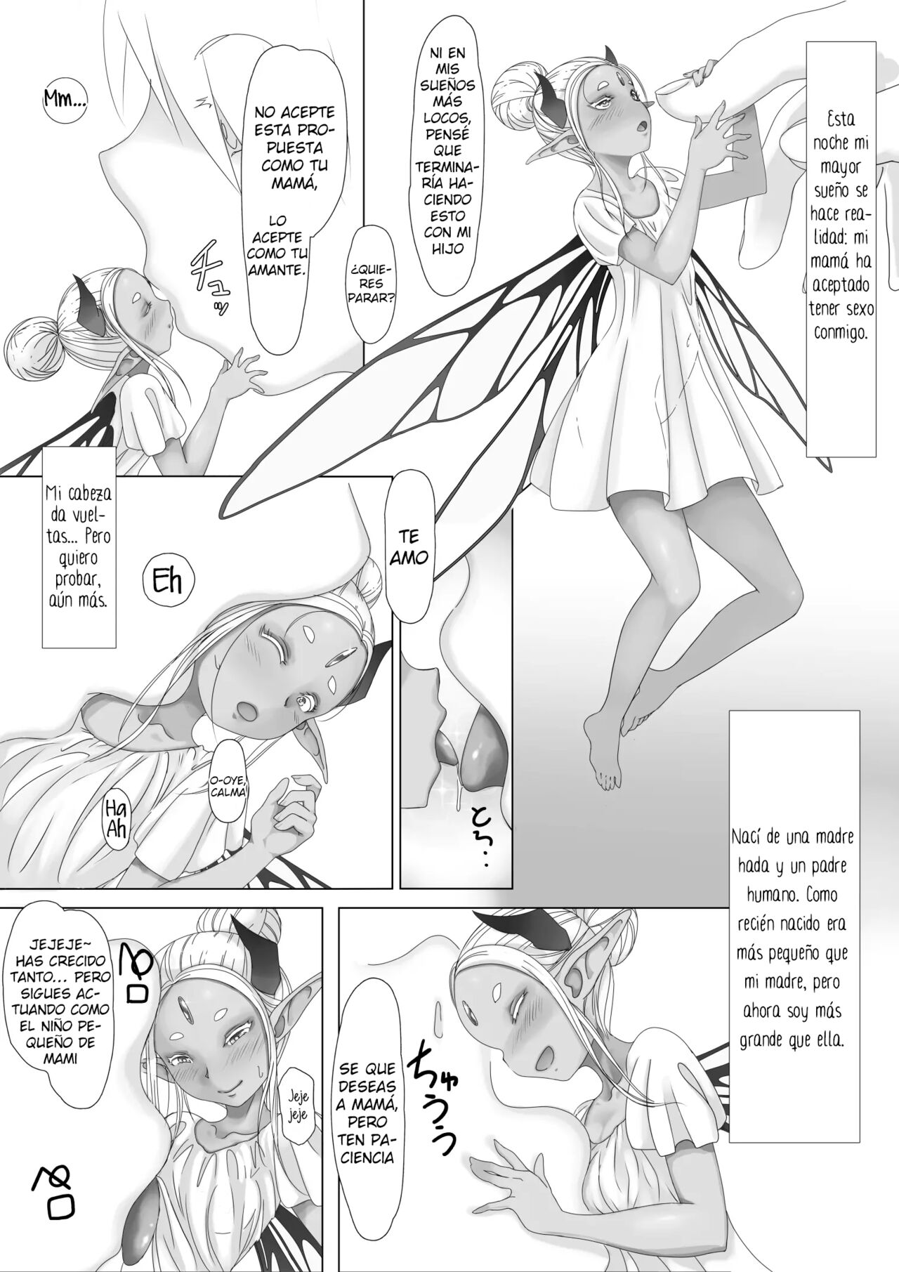 Yosei no Haha ga Musuko Ochinchin to Nama Koubi shite Haranjau Ohanashi | La Historia de una Madre Hada que Tiene Sexo con su Hijo hasta Quedar Embarazada page 2 full
