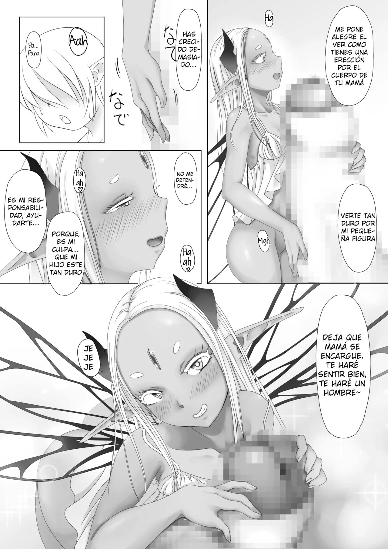 Yosei no Haha ga Musuko Ochinchin to Nama Koubi shite Haranjau Ohanashi | La Historia de una Madre Hada que Tiene Sexo con su Hijo hasta Quedar Embarazada page 7 full