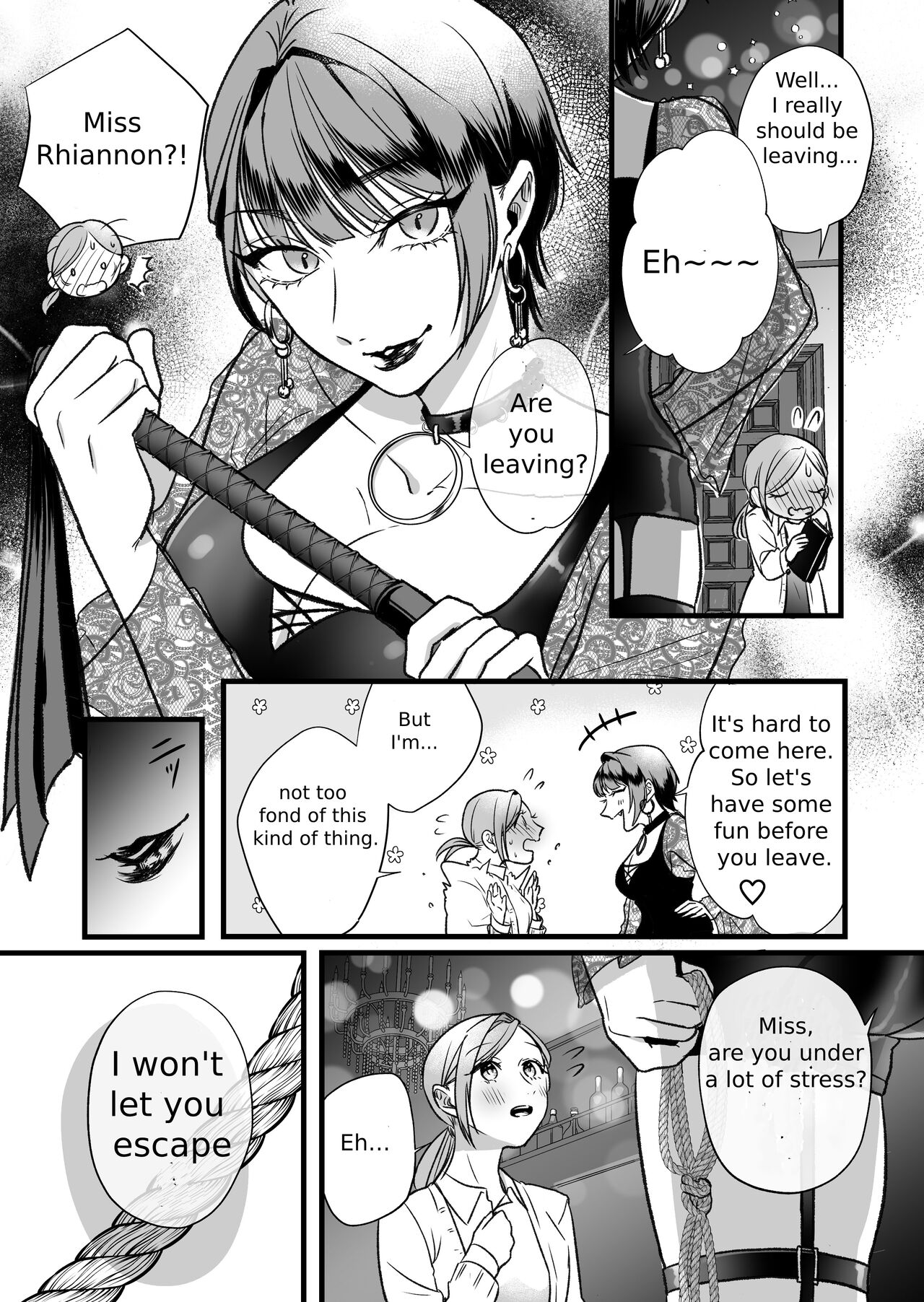 A story about a tired woman being beaten by an erotic woman. page 10 full