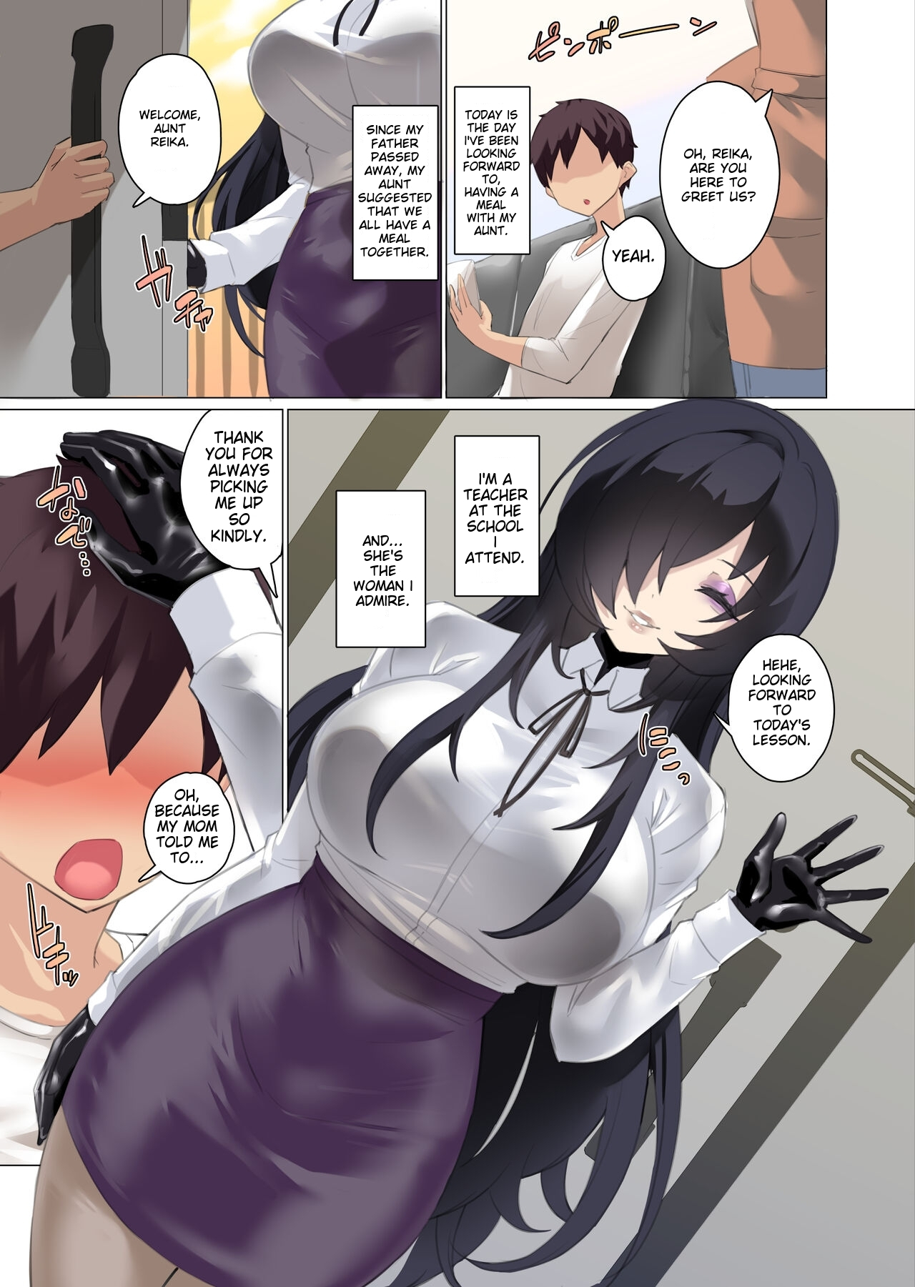 Daisuki na Akogare no Bijin Oba-san wa Boku no Chichi ga Choukyou Zumi deshita | My beloved and admired beautiful aunt was a cock slave trained by my father page 2 full