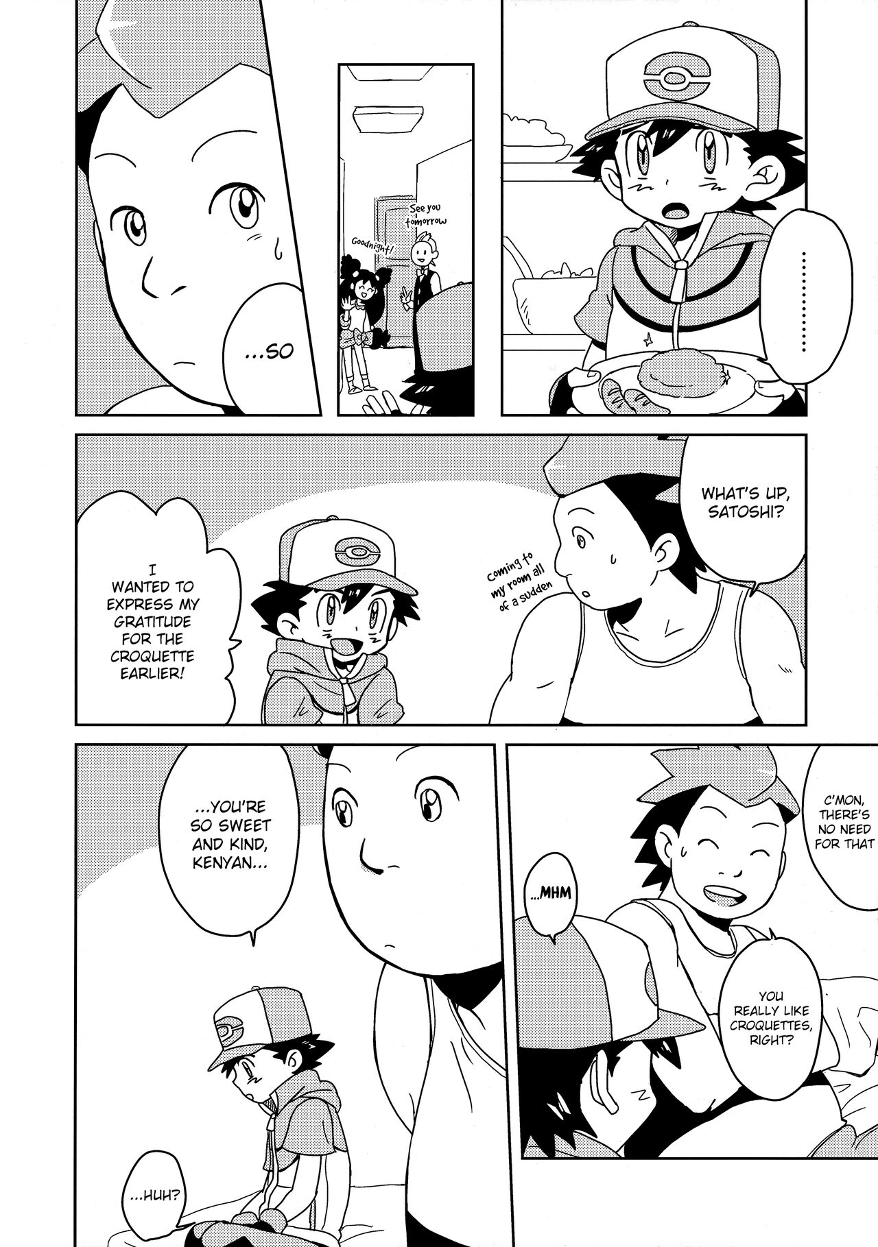 Koakuma Satoshi BW | Lil' devil Satoshi Black &amp; White page 5 full