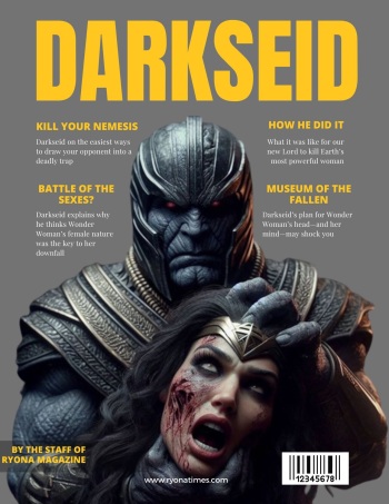Wonder Woman Defeated by Darkseid cover
