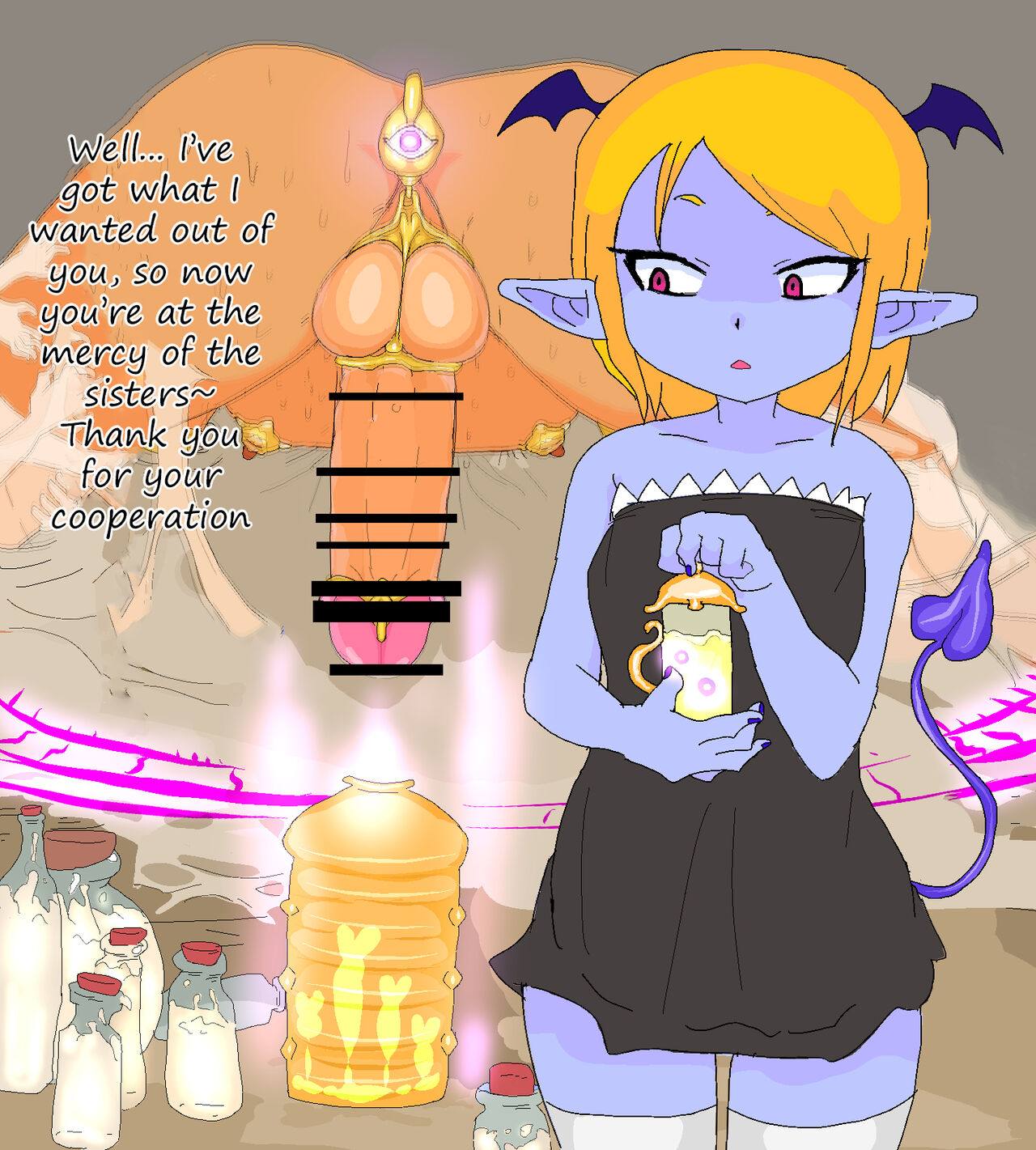 Blue girl 4 ② After milking page 3 full
