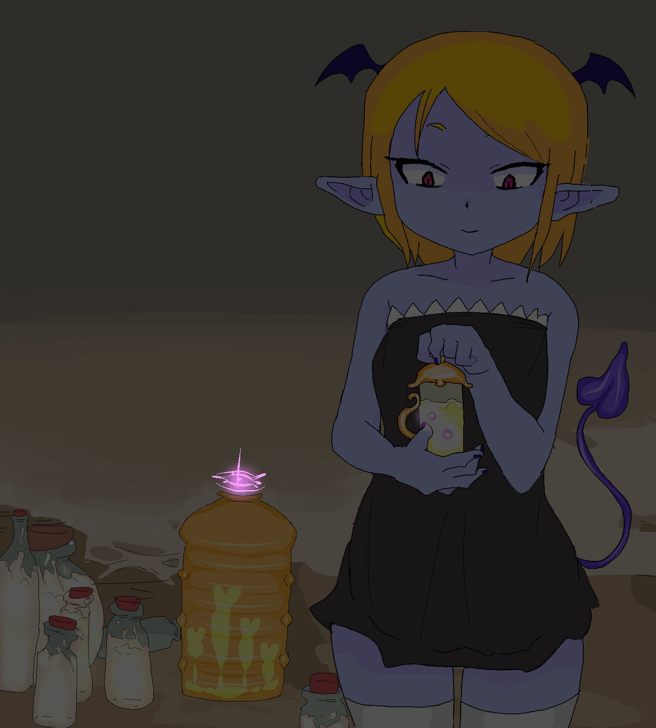 Blue girl 4 ② After milking page 7 full