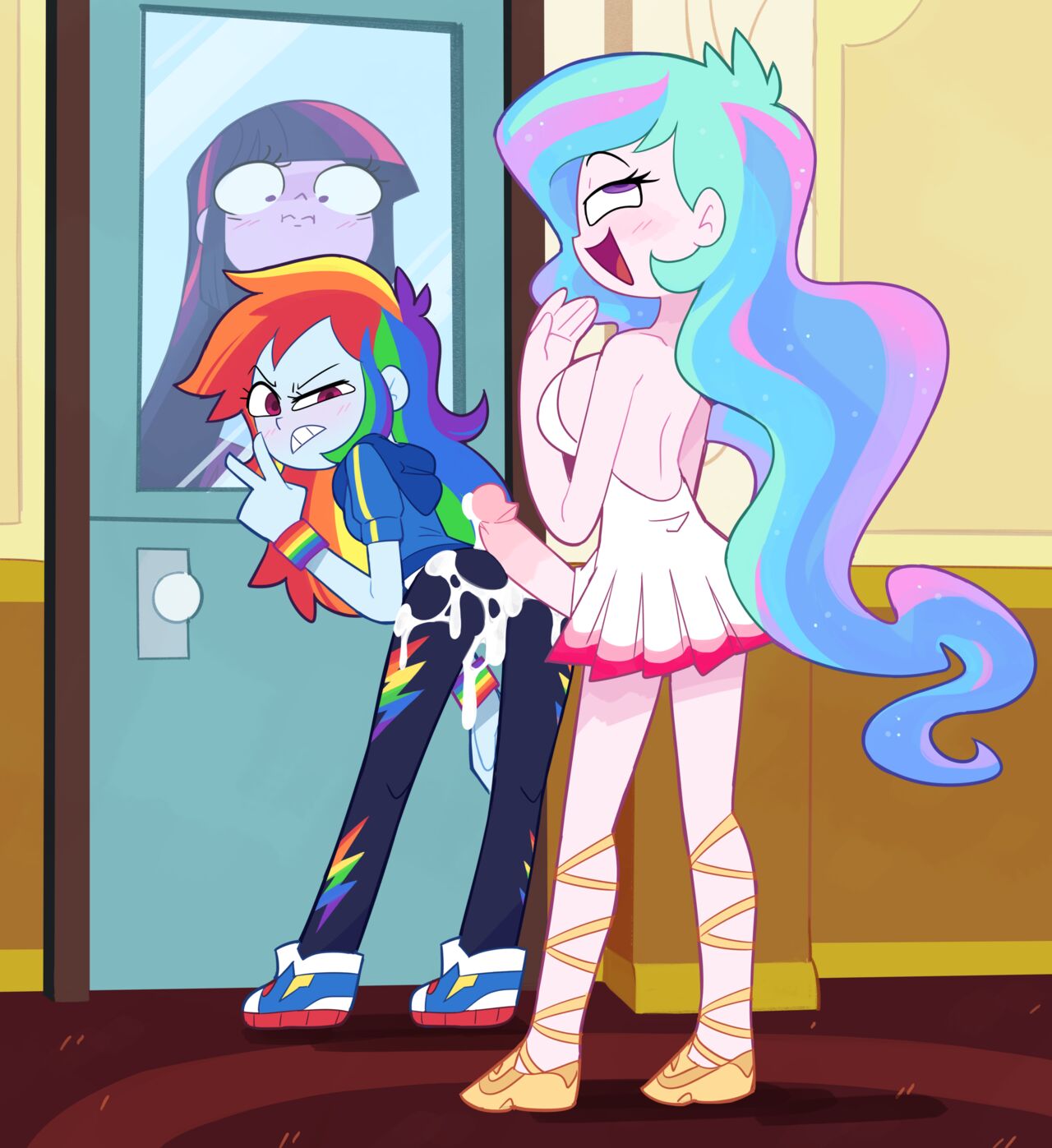Rainbow Dash x Celestia set page 2 full