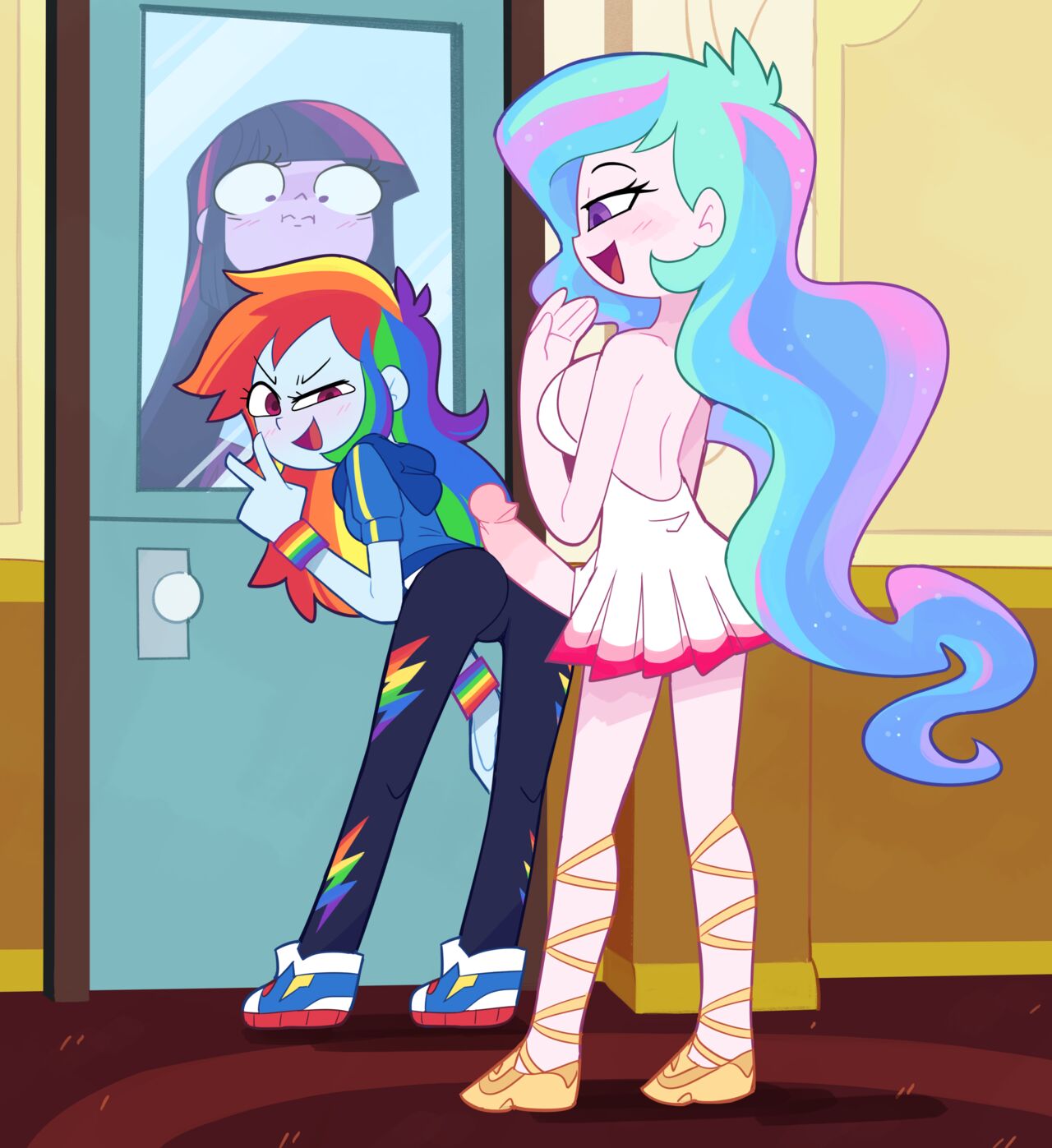 Rainbow Dash x Celestia set page 3 full