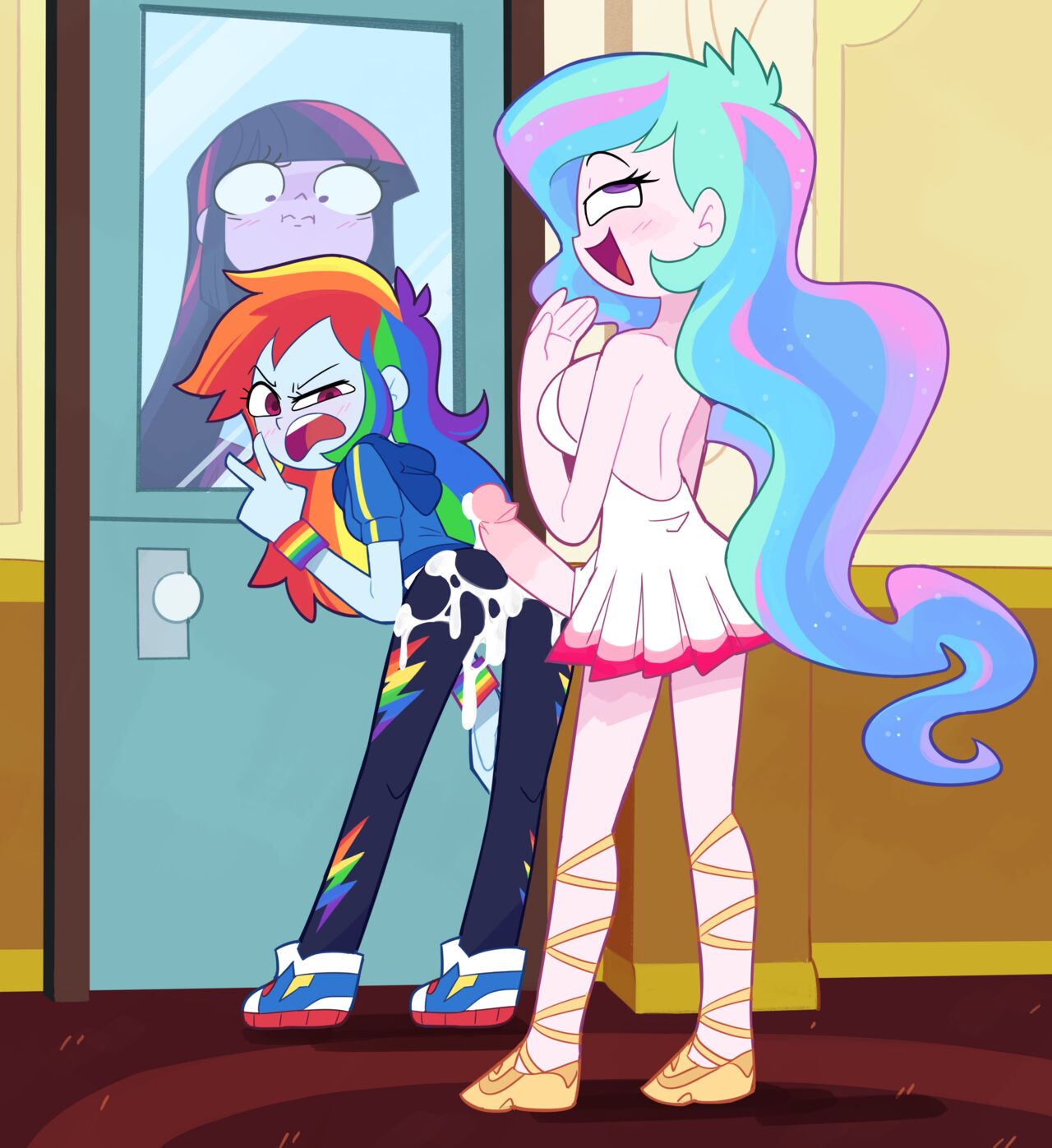 Rainbow Dash x Celestia set page 6 full