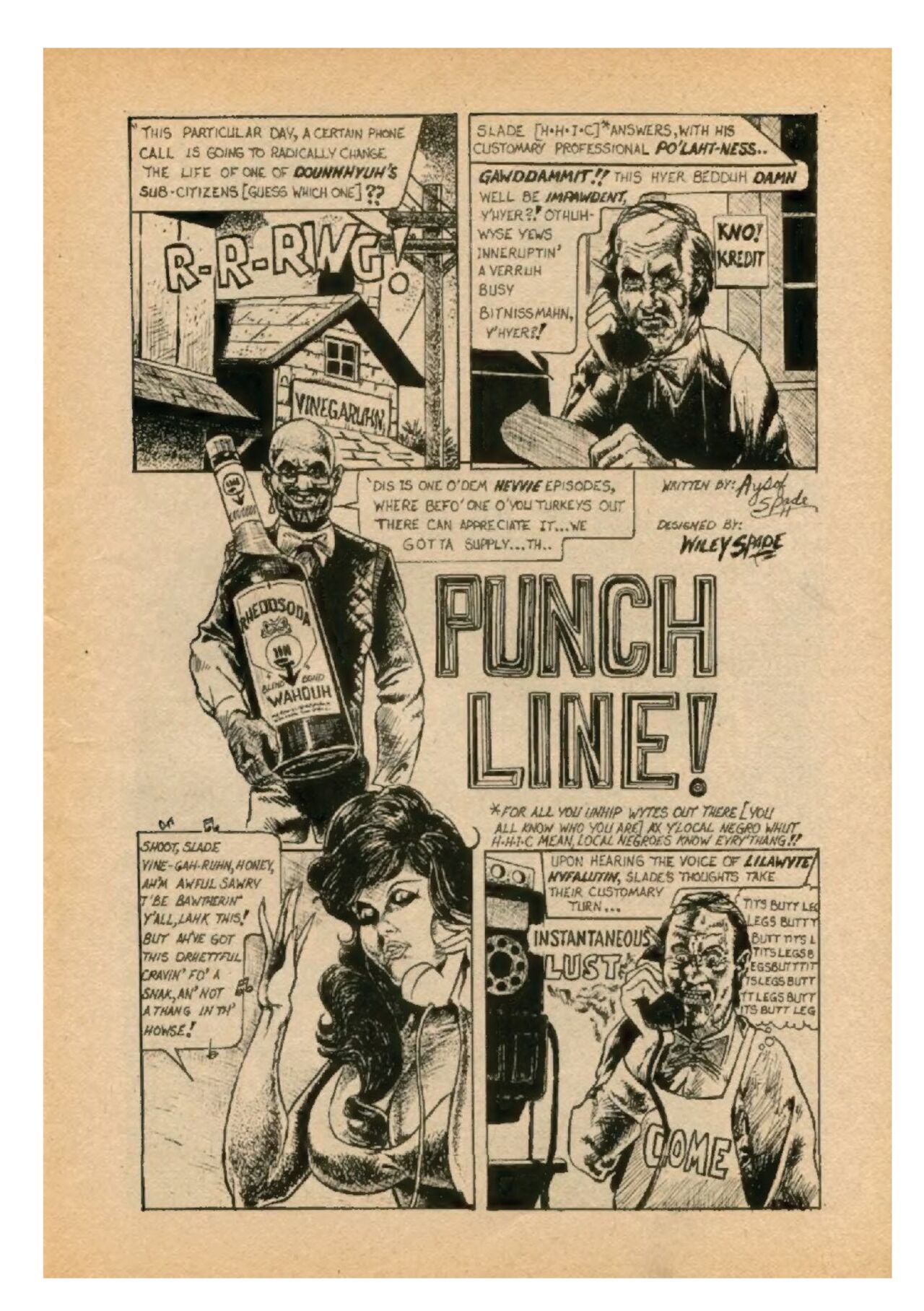 White Whore Funnies #1 page 5 full
