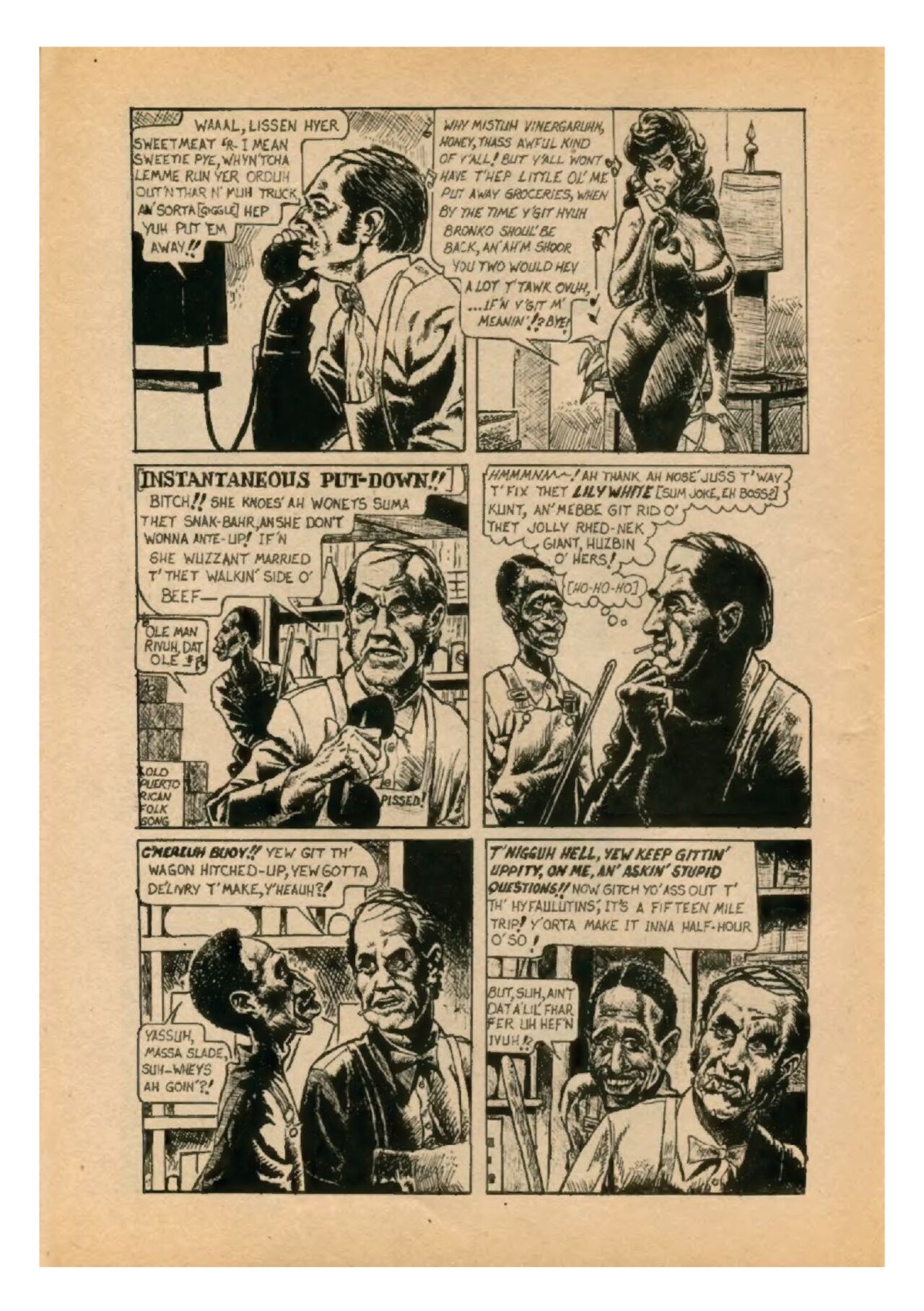 White Whore Funnies #1 page 6 full