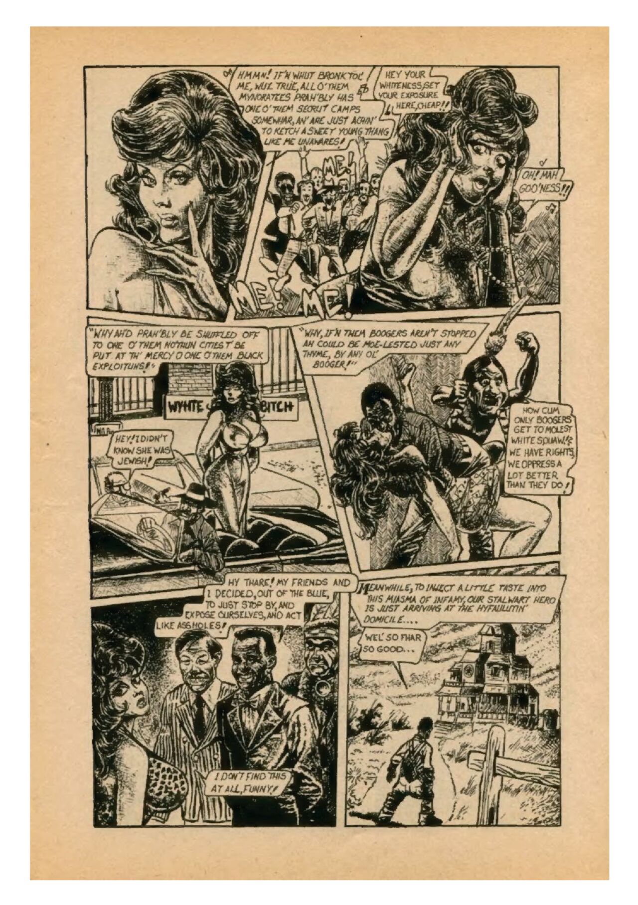 White Whore Funnies #1 page 9 full