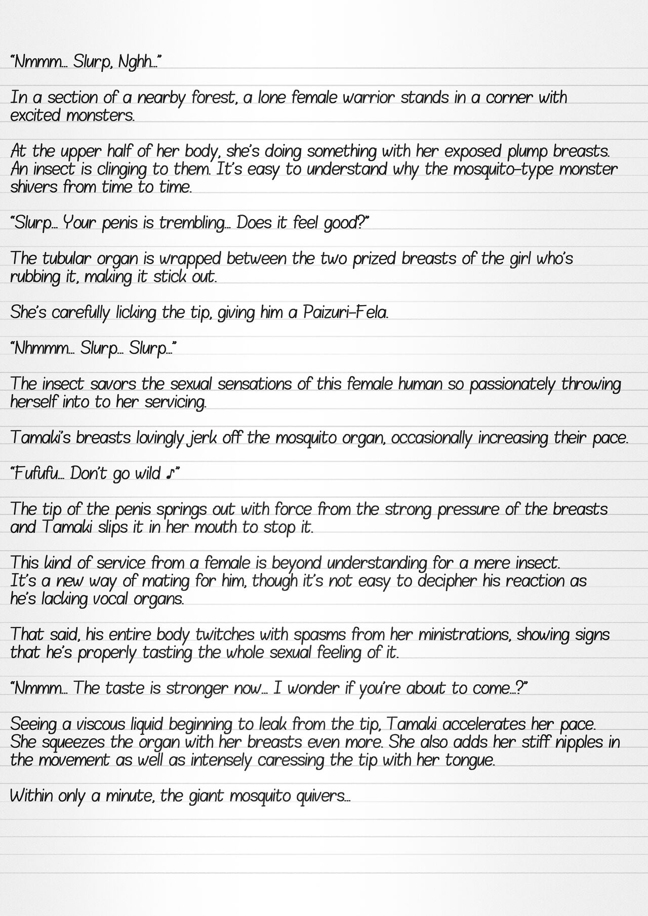 Misuke's Short Stories 7 - Three Girls &amp; Insects page 5 full