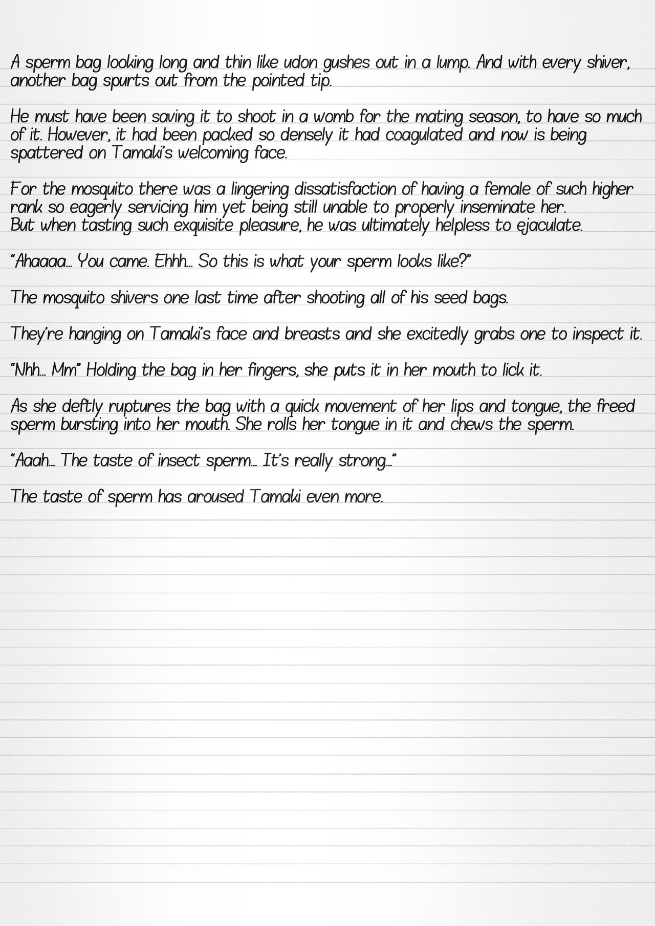 Misuke's Short Stories 7 - Three Girls &amp; Insects page 6 full