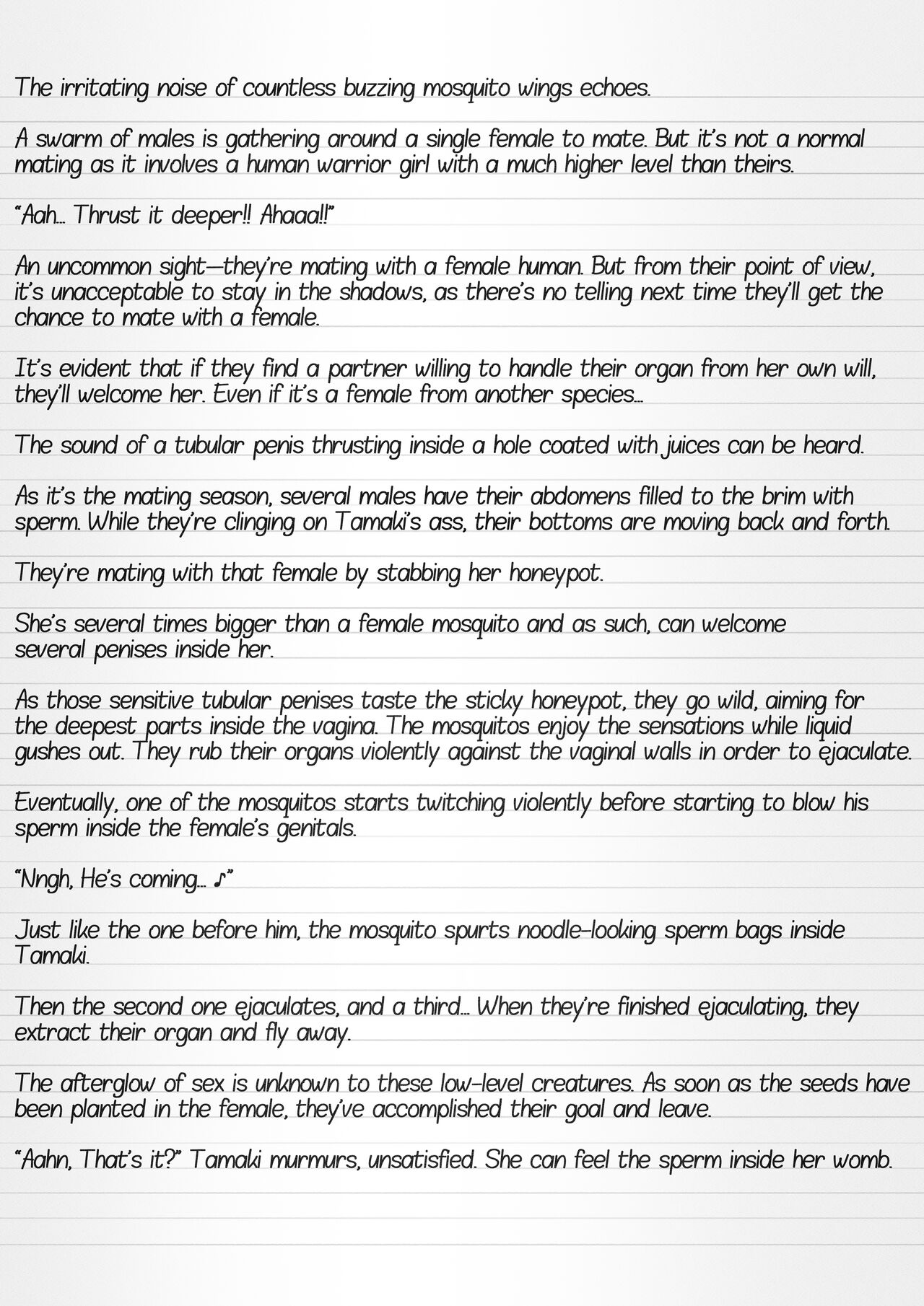 Misuke's Short Stories 7 - Three Girls &amp; Insects page 8 full