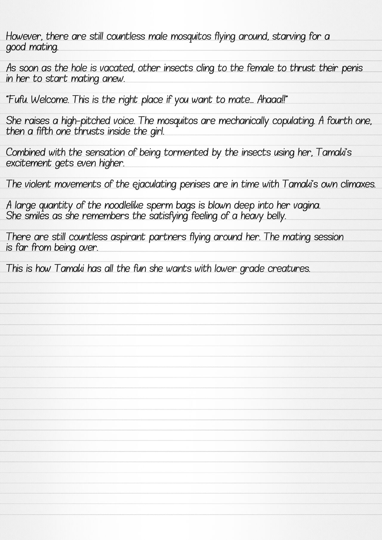 Misuke's Short Stories 7 - Three Girls &amp; Insects page 9 full