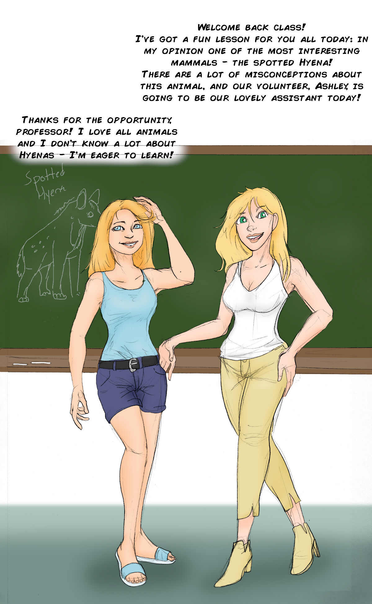 Female Spotted Hyena Lesson page 1 full