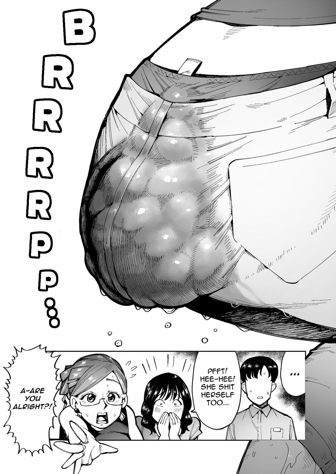 3-nin no Hitozuma ga Elevator ni Tojikomerarete Chakui Dappun | 3 Married Women Soil Their Clothing in a Lift page 8 full