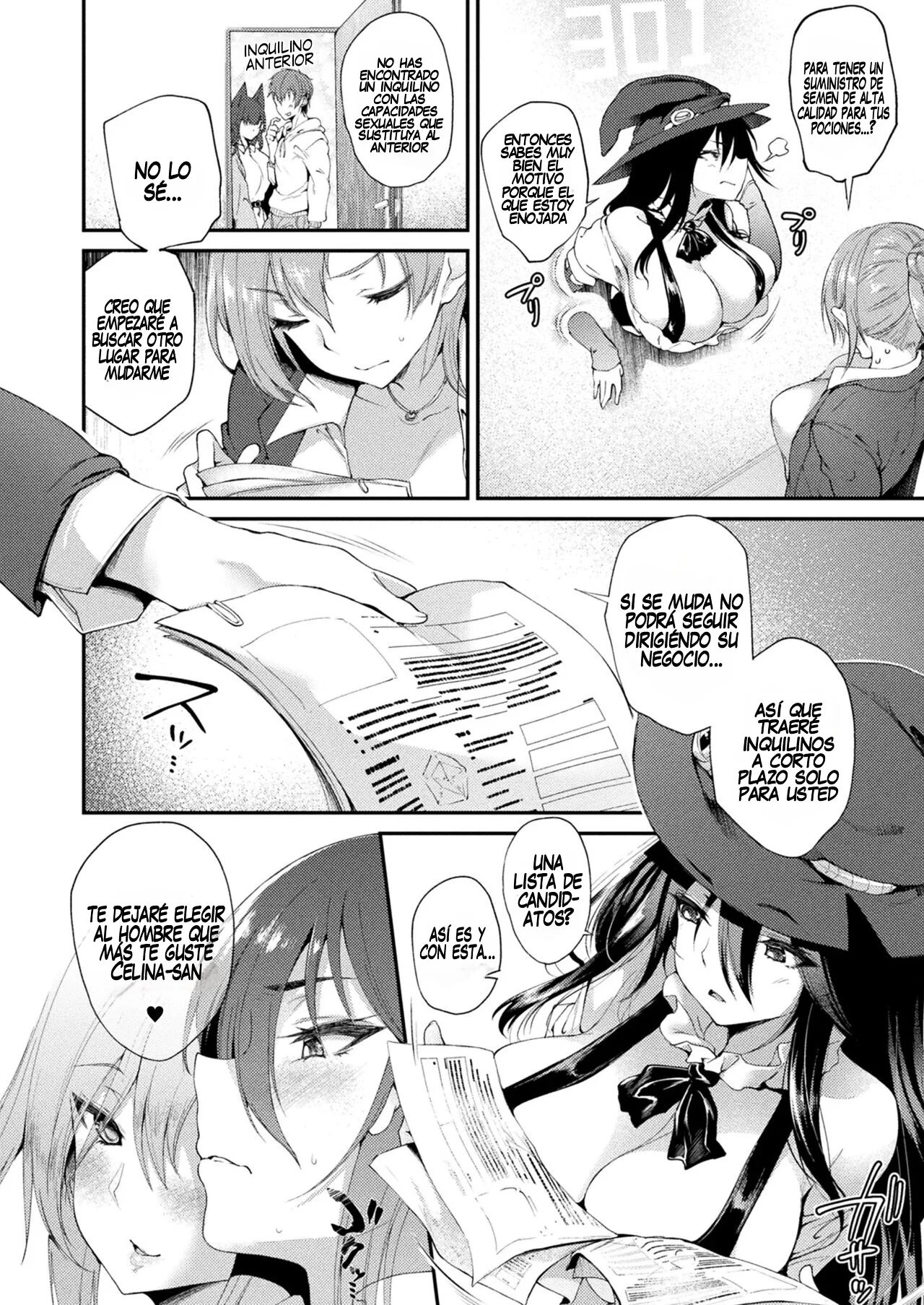 Kabeana Tsuki Juukyo e Youkoso 301-goushitsu Majo Celina no Baai | Bienvenido a la Residencia con Glory Hole ~El Caso de la Bruja Celina de la Habitación 301~ Cap. 1-2 page 2 full