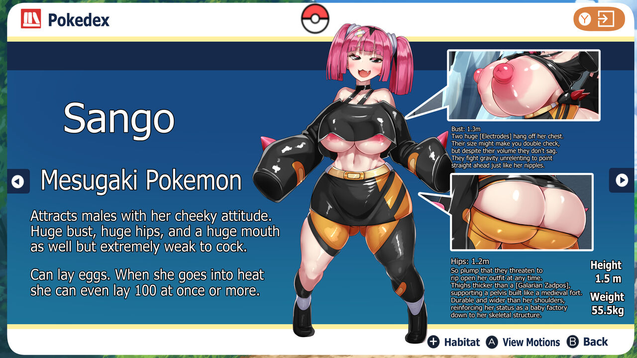 Mesugaki Pokémon Sango Wakarase Battle -Omae ga Metamon ni Narunda yo!- | Mesugaki Pokémon Sango's Correction Duel! -From Human to Ditto- page 2 full