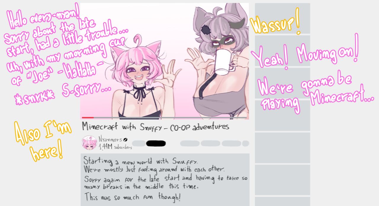 Nyanners and Snuffy early drink page 2 full