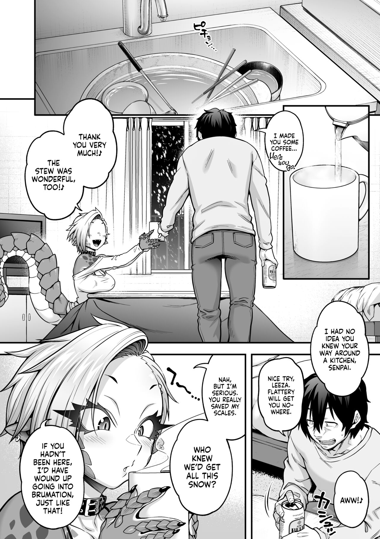 Yukifuru Yoru no Reptile | Reptile on a Snowy Night page 4 full