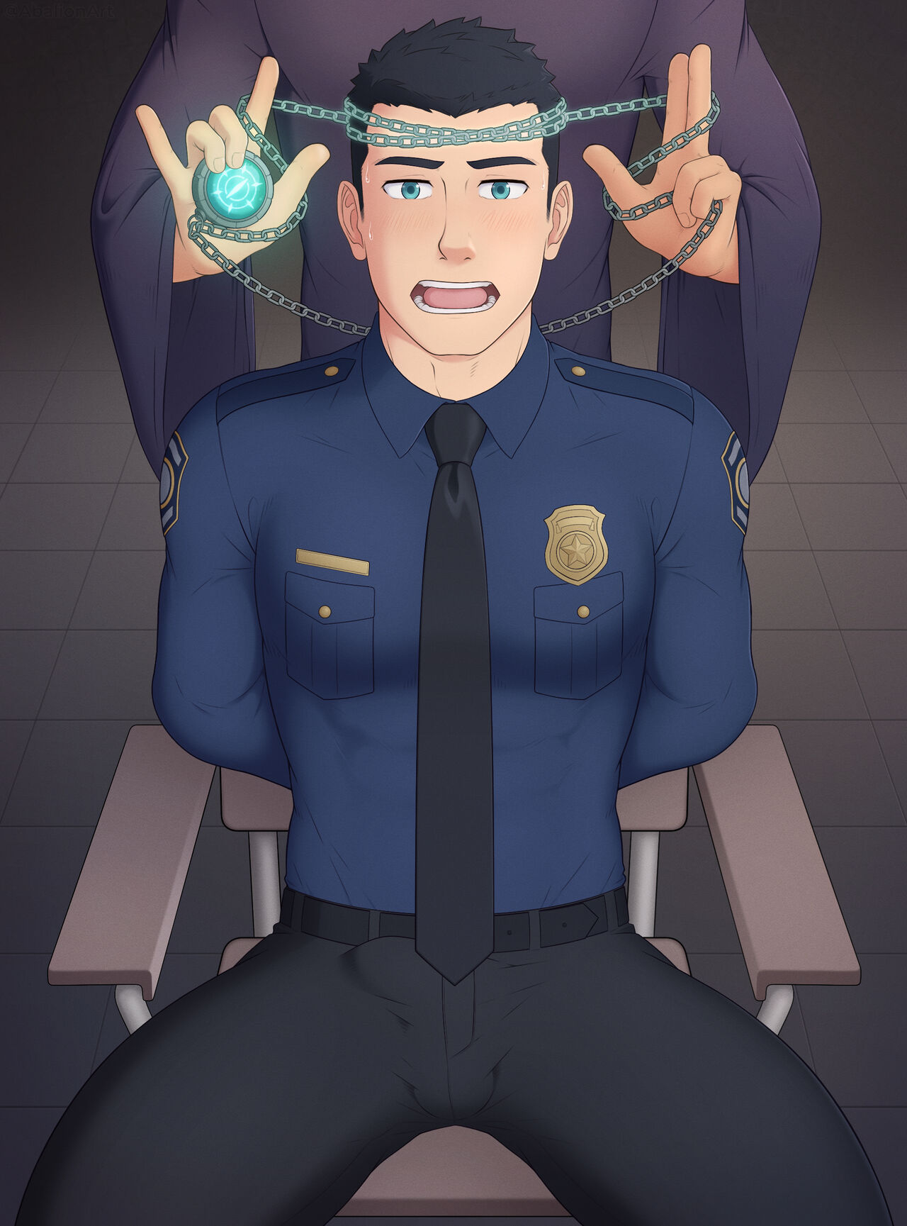 Hypnotized Police Officer CG set page 3 full