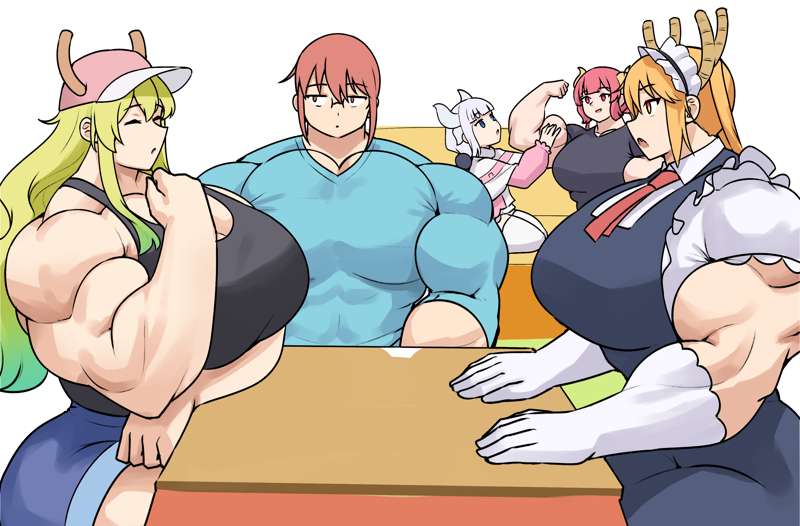 Tohru &amp; Kobayashi + extra girls page 1 full