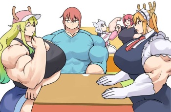 Tohru &amp; Kobayashi + extra girls cover