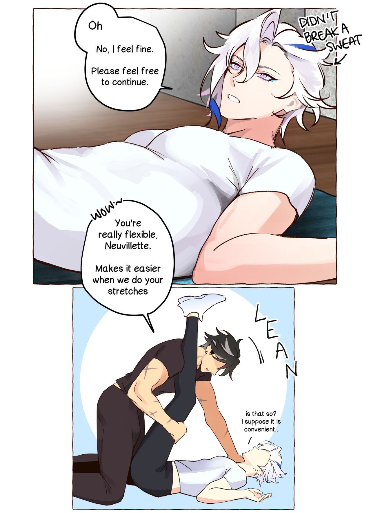 Wriolette Personal Trainer AU Full Comic page 2 full