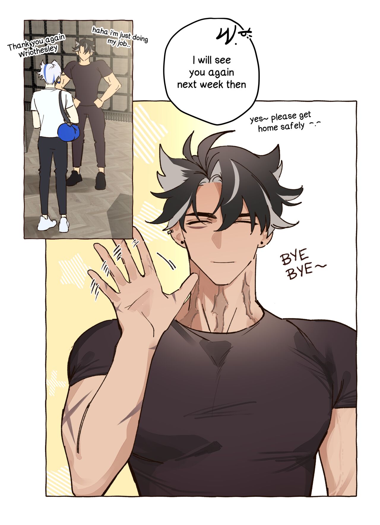 Wriolette Personal Trainer AU Full Comic page 3 full