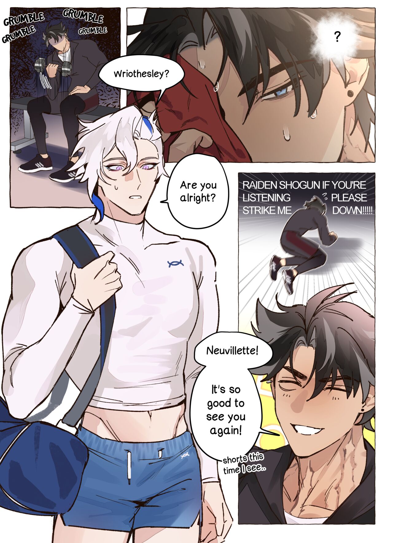 Wriolette Personal Trainer AU Full Comic page 6 full