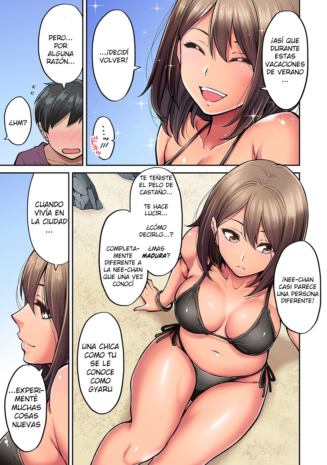 Akogare no Nee-chan ga Gal ni Natte Kaette Kita Natsuyasumi Ch. 1-7 page 6 full