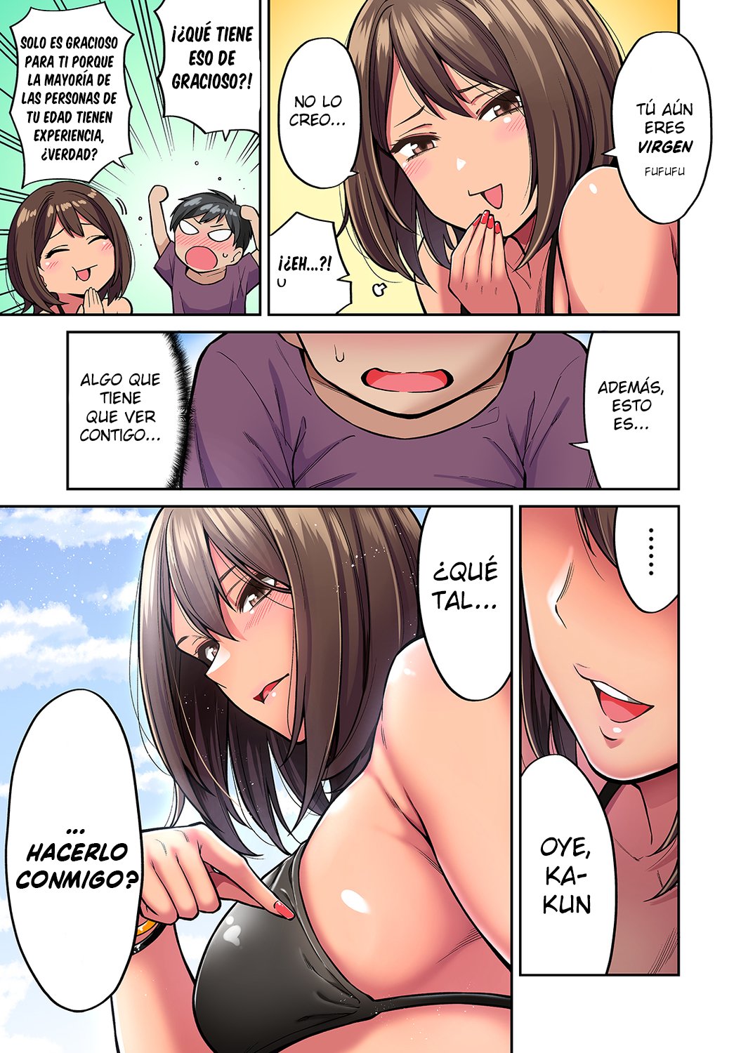 Akogare no Nee-chan ga Gal ni Natte Kaette Kita Natsuyasumi Ch. 1-7 page 8 full